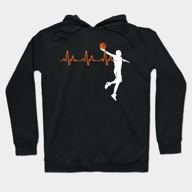 Basketball Heartbeat Hoodie by jMvillszz